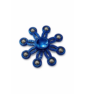 Metal Stres Çarkı Mavi (Fidget Spinner) Dikkat Artırıcı & Rahatlatıcı Oyuncak