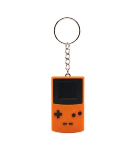 3D Baskı Turuncu Retro Oyun Konsolu (Gameboy) Anahtarlık - Canlı Renkli Oyuncu (Gamer) Aksesuarı