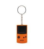 3D Baskı Turuncu Retro Oyun Konsolu (Gameboy) Anahtarlık - Canlı Renkli Oyuncu (Gamer) Aksesuarı