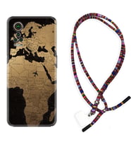 General Mobile GM 21 Pro GM 22 Pro Plus Kılıf Boyun Asklı Rasta Silikon Map Planet 1656