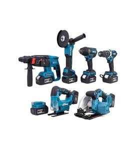 7'li Akülü Set 36V 800Nm Döner Aletler ve LED Işık