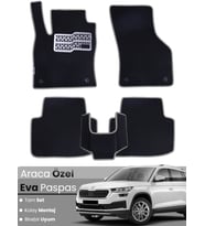 SKODA KODİAQ (2017-2023) Uyumlu EVA Paspas Tam Set–Oto Paspas,Araca Özel,Kolay Montaj