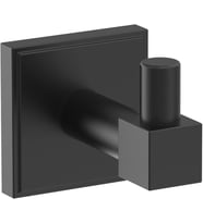 Mat Siyah Tek Bornoz Kancası, 4,8 cm Uzunluk, Banyo Aksesuarı, BH36070MB