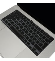 McStorey Macbook Air Pro M1-M2 ile Uyumlu Klavye Koruyucu A2681 A2442 A2485 A2780 UK Arapça Baskılı (Siyah)