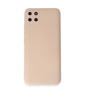 Realme C11 Kılıf Nano İçi Kadife Silikon - Pudra