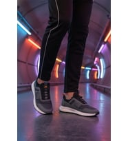 Walkway Füme Hafif Esnek Kilit Bağcıklı Erkek Spor Ayakkabı Nans 6006 M