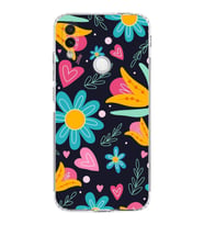 PrintiFy Xiaomi Redmi Note 7 ile Uyumlu Retro Color 1  Kamera Korumalı Şeffaf  Kılıf