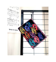 Renkli kediler Clutch Portföy Çanta (Siyah-Siyah)