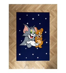 MEKTA HOME BEBEK VE ÇOCUK ODASI Tom ve Jery Desenli Halı