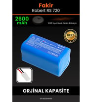 Fakir Robert II RS 720 2600mAh Robot Süpürge Bataryası - Yüksek Yoğunluklu Li-ion Hücre