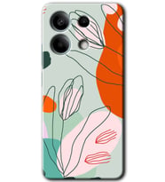 Xiaomi Redmi Note 13 Pro 5G Kılıf HD Desen Baskılı Kılıf - Vektör Çiçekler
