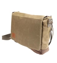 OLD COTTON CARGO 7171 UNISEX SU GEÇİRMEZ LEPTOP OMUZ ÇANTASI HAKİ