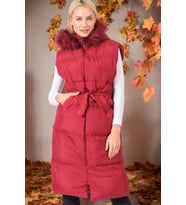 Z6744 DEWBERRY BAYAN YELEK-KOYU BORDO