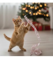 Yılbaşı Temalı Kedi Oyun Oltası
