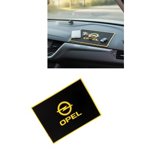 Opel Logolu Torpido Üstü Kaydırmaz Ped – Şık ve Fonksiyonel Araç İçi Aksesuar (Siyah)