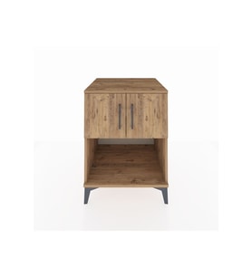 Kronos Komodin 2 Raflı 2 Kapaklı 60x59x80 Çam-Çam