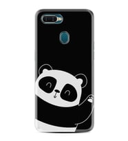 Oppo A5S A15 A16 A54 A55 A73 A74 Kılıf Desemli Silikon Bay Bay Panda 1784