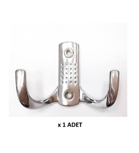 Kenzlife elbise banyo askılığı krom metal  askı askılık 1 adet (Siyah)