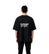 Erkek Oversize Tişört Doğum Günü Dude Retro Baskı Rahat Kesim Günlük Giyim Konforlu Modern Şık Zarif