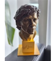 🏆 Ayrton Senna Gold Büst – Efsaneye Altın Dokunuş