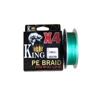 King X4 PE Braid 0,13mm 150mt 4 kat Yeşil İp Misina