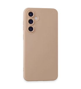 Samsung Galaxy S24 Kılıf Nano İçi Kadife Silikon - Pudra