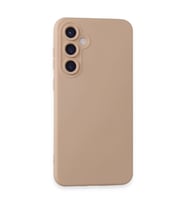 Samsung Galaxy S24 Kılıf Nano İçi Kadife Silikon - Pudra