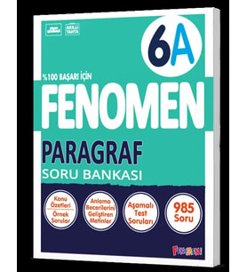 FENOMEN YAYINLARI 6 Paragraf A Soru Bankası
