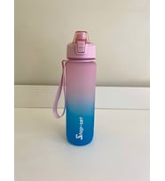 Shop-set 1000 ML Tritan Motivasyonlu Su Matarası SÜZGEÇLİ (PEMBE-TURKUAZ MAVİ)