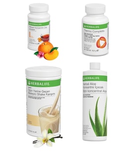 Set - 1 Vanilya - 1 Şeftali Çay + Aloe Içecek + Thermo