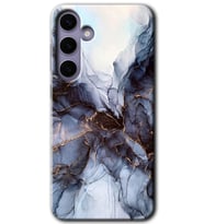Galaxy S24 Plus Kılıf HD Desen Baskılı Kılıf - Otantik Mermer