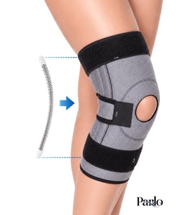 Ligament ve Patella Destekli Dizlik Ayarlanabilir Ortopedik Diz Desteği Spiral Balenli Diz Destek Bandajı