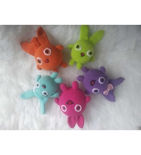 Sunny Bunnies Takımı Amigurumi Organik Oyuncak