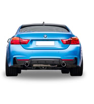 Bmw 4 Serisi F33 Cabrio Uyumlu Sağ-Sol Tek Çıkışlı Arka  Difüzör (Plastik)