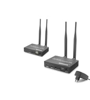 Hdmi Kvm Kablosuz Extender Loop-Out 1080P 200 M Siyah Hdx1383