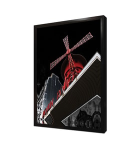 Fransa Moulin Rouge Çerçeveli Mdf Tablo