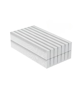 100 Adet 15x10x1.5 Mm Köşeli Neodyum Mıknatıs N35 Magnet Dayanıklı Nikel Kaplama