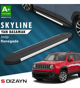 Jeep Renegade Skyline Aluminyum Yan Basamak 173 Cm 2014 Üzeri A+ Kalite