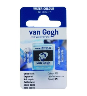 Talens Van Gogh 1/2 Tablet Sulu Boya 735 Oxide Black 
