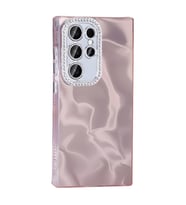 Galaxy S24 Ultra Kılıf Airbagli Parlak Taş Detay Tasarımlı Esila Kılıf (Pembe)