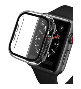 MI7A Apple Watch 40 mm Uyumlu Ekran ve Kasa Koruyucu Kılıf Sert Pc Şeffaf
