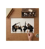 Sahnede Dansçılar Tasarımı 240 parça Ahşap Puzzle Ahşap Kutuda MP00724
