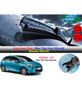 Citroen C3 Muz Silecek Takımı 2010-2015