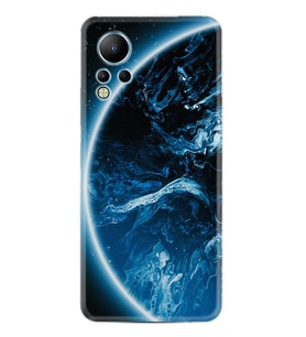 Infınix Note 12 Kılıf Silikon Desen Özel Seri Blue Planet 1610