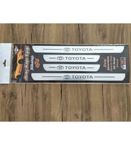 Toyota Corolla Özel Kapı Eşik Yazısı Krom