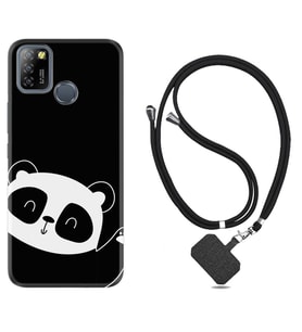 INFINIX Smart 4 5 6 Zero 8 S5 Pro Kılıf Boyun Askılı Silikon Bay Bay Panda 1784
