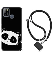 INFINIX Smart 4 5 6 Zero 8 S5 Pro Kılıf Boyun Askılı Silikon Bay Bay Panda 1784