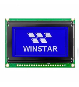 Winstar 2.4 Inch WG12864B-TMI-V#N Mavi Glcd Modül 5V 128x64 Pixel Grafik Lcd Display Ekran Gösterge