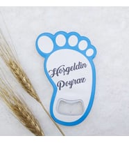 Hayaller Dükkanı 30 Adet Ayak Açacak Magnet 8x6 Cm Uv Erkek Bebek Magnetleri Bebek Şekeri