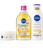 C Vitamini Bakım Seti, Q10 Sıkılaştırıcı Losyon 250ml, Gündüz Kremi 50ml,Makyaj Temizleme Suyu 400ml